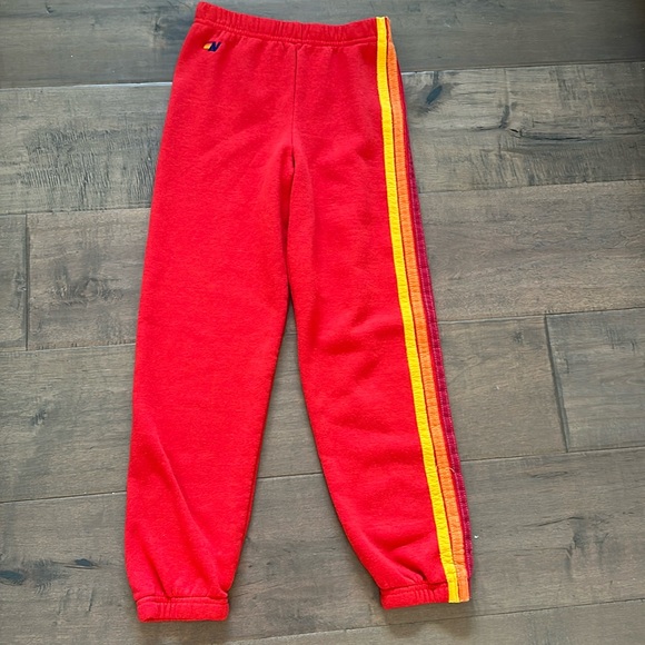 Red aviator nation sweatpants ❤️